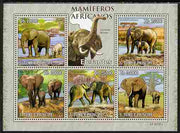 St Thomas & Prince Islands 2010 Animals of Africa - Elephants perf sheetlet containing 5 values unmounted mint