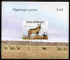 Mozambique 2009 WWF - Antelope Hippotragus equinus imperf deluxe sheetlet #4 (numbered from a limited edition)