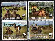 Guinea - Bissau 2008 WWF - Kobus perf set of 4 vaues unmounted mint Michel 2626-49