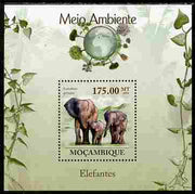 Mozambique 2010 The Environment - Elephants perf souvenir sheet unmounted mint Michel BL 300