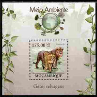 Mozambique 2010 The Environment - Wild Cats perf souvenir sheet unmounted mint Michel BL 304