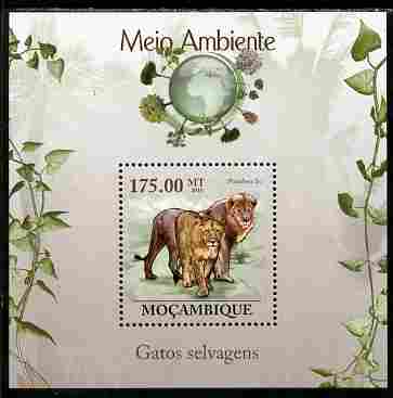 Mozambique 2010 The Environment - Wild Cats perf souvenir sheet unmounted mint Michel BL 304