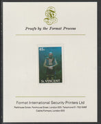 St Vincent 1988 Tourism 45c Scuba Diving imperf mounted on Format International proof card, as SG 1134