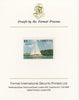 St Vincent 1988 Tourism $5 Cruising Yacht imperf mounted on Format International proof card, as SG 1136