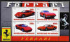 Burundi 2010 Ferrari Sports cars #1 perf sheetlet containing 4 values unmounted mint