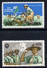 Nigeria 1982 Scouts Anniversary set of 2, SG 429-30 unmounted mint*