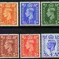 Great Britain 1950-52 KG6 colours changed set of 6 unmounted mint SG 503-8