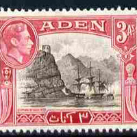 Aden 1939-48 KG6 Capture of Aden 3a sepia & carmine unmounted mint SG 22