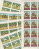 Fujeira 1970 Horses perf set of 5 (Mi 582-6A) each in complete sheets of 20 unmounted mint