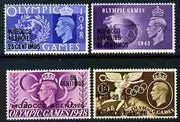 Morocco Agencies - Spanish Currency 1948 KG6 Olympic Games perf set of 4 unmounted mint, SG 178-81