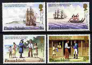 Pitcairn Islands 1983 175th Anniversary of Settlers set of 4 unmounted mint, SG 238-41