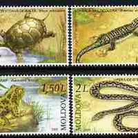 Moldova 2005 Reptiles & Amphibians perf set of 4 values unmounted mint, SG 519-22