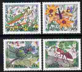 Moldova 1997 Insects in the Red Book perf set of 4 unmounted mint, SG 250-3