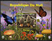 Mali 2010 Fungi #1 perf s/sheet with Butterflies & Scouts Logo unmounted mint. Note this item is privately produced and is offered purely on its thematic appeal