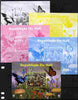 Mali 2010 Fungi #1 s/sheet with Butterflies & Scouts Logo - the set of 5 imperf progressive proofs comprising the 4 individual colours plus all 4-colour composite, unmounted mint