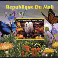 Mali 2010 Fungi #4 imperf s/sheet with Butterflies & Scouts Logo unmounted mint. Note this item is privately produced and is offered purely on its thematic appeal