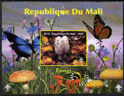 Mali 2010 Fungi #4 imperf s/sheet with Butterflies & Scouts Logo unmounted mint. Note this item is privately produced and is offered purely on its thematic appeal