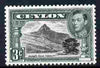 Ceylon 1938-49 KG6 Adam's Peak 3c P12 unmounted mint SG387e