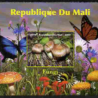 Mali 2010 Fungi #9 perf s/sheet with Butterflies & Scouts Logo unmounted mint. Note this item is privately produced and is offered purely on its thematic appeal