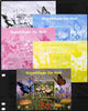 Mali 2010 Fungi #9 s/sheet with Butterflies & Scouts Logo - the set of 5 imperf progressive proofs comprising the 4 individual colours plus all 4-colour composite, unmounted mint