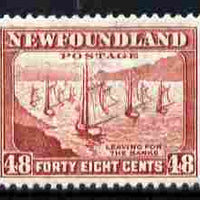 Newfoundland 1941-44 KG6 Fishing Fleet 48c unmounted mint, SG 289