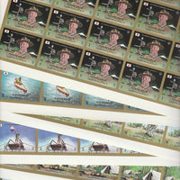 Ajman 1971 Scouts imperf set of 6 in complete sheets of 25, superb unmounted mint, Mi 1047-52B. NOTE - this item has been selected for a special offer with the price significantly reduced