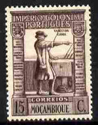 Mozambique 1938 Vasco da Gama 15c brown-purple & black unmounted mint SG354