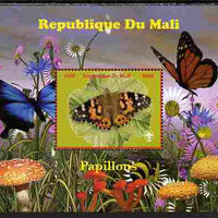 Mali 2010 Butterfles #4 perf s/sheet with Fungi & Scouts Logo unmounted mint. Note this item is privately produced and is offered purely on its thematic appeal