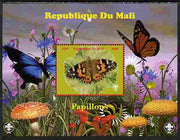 Mali 2010 Butterfles #4 perf s/sheet with Fungi & Scouts Logo unmounted mint. Note this item is privately produced and is offered purely on its thematic appeal