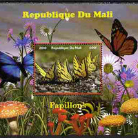 Mali 2010 Butterfles #5 perf s/sheet with Fungi & Scouts Logo unmounted mint. Note this item is privately produced and is offered purely on its thematic appeal