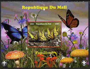 Mali 2010 Butterfles #5 perf s/sheet with Fungi & Scouts Logo unmounted mint. Note this item is privately produced and is offered purely on its thematic appeal