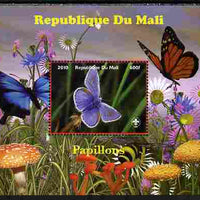 Mali 2010 Butterfles #7 perf s/sheet with Fungi & Scouts Logo unmounted mint. Note this item is privately produced and is offered purely on its thematic appeal