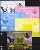 Mali 2010 Butterfles #8 s/sheet with Fungi & Scouts Logo,- the set of 5 imperf progressive proofs comprising the 4 individual colours plus all 4-colour composite, unmounted mint