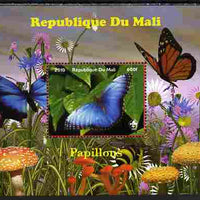 Mali 2010 Butterfles #9 perf s/sheet with Fungi & Scouts Logo unmounted mint. Note this item is privately produced and is offered purely on its thematic appeal