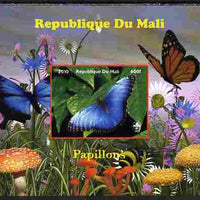 Mali 2010 Butterfles #9 imperf s/sheet with Fungi & Scouts Logo unmounted mint. Note this item is privately produced and is offered purely on its thematic appeal