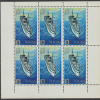 St Kilda 1971 Ships 2p on 4d SS Devonia complete perf sheetlet of 6 unmounted mint