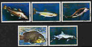 Sealand 1970 Fish perf set of 5 fine cto used