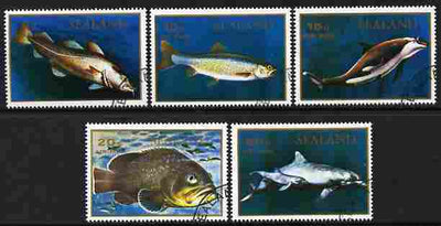 Sealand 1970 Fish perf set of 5 fine cto used