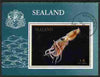 Sealand 1970 Fish $1 perf m/sheet fine cto used