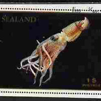 Sealand 1970 Fish $1 perf proof of m/sheet as issued but with white background, fine cto used