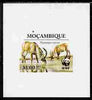 Mozambique 2009 WWF - Antelope Hippotragus equinus individual imperf deluxe sheetlet # 1 unmounted mint. Note this item is privately produced and is offered purely on its thematic appeal