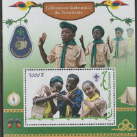 Gabon 2018 Scouts perf m/sheet containing one value unmounted mint