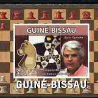 Guinea - Bissau 2008 Chess Champions - Boris Spassky individual imperf deluxe sheetlet unmounted mint. Note this item is privately produced and is offered purely on its thematic appeal