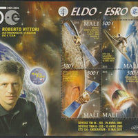 Mali 2015 Space Exploration - 50 Years #5 perf sheet containing four values unmounted mint