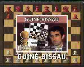 Guinea - Bissau 2008 Chess Champions - Vladimir Kramnik individual imperf deluxe sheetlet unmounted mint. Note this item is privately produced and is offered purely on its thematic appeal