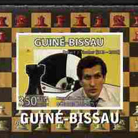 Guinea - Bissau 2008 Chess Champions - Robert Fischer individual imperf deluxe sheetlet unmounted mint. Note this item is privately produced and is offered purely on its thematic appeal