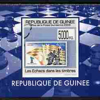 Guinea - Conakry 2009 Chess on Stamps #1 individual imperf deluxe sheetlet unmounted mint. Note this item is privately produced and is offered purely on its thematic appeal