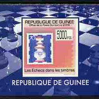 Guinea - Conakry 2009 Chess on Stamps #2 individual imperf deluxe sheetlet unmounted mint. Note this item is privately produced and is offered purely on its thematic appeal