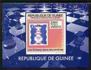 Guinea - Conakry 2009 Chess on Stamps #2 individual imperf deluxe sheetlet unmounted mint. Note this item is privately produced and is offered purely on its thematic appeal