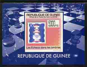 Guinea - Conakry 2009 Chess on Stamps #2 individual imperf deluxe sheetlet unmounted mint. Note this item is privately produced and is offered purely on its thematic appeal